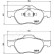 Brake Pad Set, disc brake PA-0709AF Japanparts, Thumbnail 2