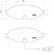 Brake Pad Set, disc brake PA-0907AF Japanparts, Thumbnail 2