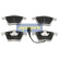 Brake Pad Set, disc brake PA-0909AF Japanparts