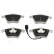 Brake Pad Set, disc brake PA-0909AF Japanparts