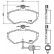 Brake Pad Set, disc brake PA-0910AF Japanparts, Thumbnail 2