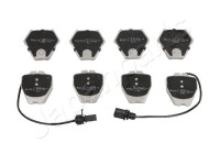 Brake Pad Set, disc brake PA-0912AF Japanparts