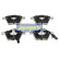 Brake Pad Set, disc brake PA-0913AF Japanparts