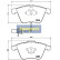 Brake Pad Set, disc brake PA-0913AF Japanparts, Thumbnail 2