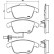 Brake Pad Set, disc brake PA-0915AF Japanparts, Thumbnail 2