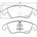 Brake Pad Set, disc brake PA-0916AF Japanparts, Thumbnail 2