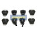 Brake Pad Set, disc brake PA-0920AF Japanparts