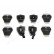 Brake Pad Set, disc brake PA-0920AF Japanparts