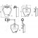 Brake Pad Set, disc brake PA-0920AF Japanparts, Thumbnail 2