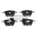 Brake Pad Set, disc brake PA-0921AF Japanparts