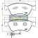 Brake Pad Set, disc brake PA-0923AF Japanparts, Thumbnail 2
