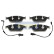 Brake Pad Set, disc brake PA-0925AF Japanparts