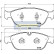 Brake Pad Set, disc brake PA-0925AF Japanparts, Thumbnail 2