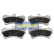 Brake Pad Set, disc brake PA-0931AF Japanparts