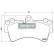 Brake Pad Set, disc brake PA-0931AF Japanparts, Thumbnail 2