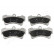 Brake Pad Set, disc brake PA-0931AF Japanparts