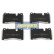 Brake Pad Set, disc brake PA-0933AF Japanparts