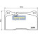 Brake Pad Set, disc brake PA-0933AF Japanparts, Thumbnail 2