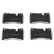 Brake Pad Set, disc brake PA-0933AF Japanparts