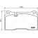 Brake Pad Set, disc brake PA-0933AF Japanparts, Thumbnail 2