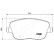 Brake Pad Set, disc brake PA-0935AF Japanparts, Thumbnail 2