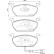 Brake Pad Set, disc brake PA-0938AF Japanparts, Thumbnail 2