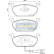 Brake Pad Set, disc brake PA-0938AF Japanparts, Thumbnail 2