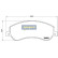 Brake Pad Set, disc brake PA-0940AF Japanparts, Thumbnail 2