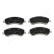 Brake Pad Set, disc brake PA-0940AF Japanparts