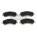 Brake Pad Set, disc brake PA-0940AF Japanparts