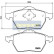 Brake Pad Set, disc brake PA-0941AF Japanparts, Thumbnail 2