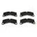 Brake Pad Set, disc brake PA-0948AF Japanparts