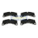 Brake Pad Set, disc brake PA-0948AF Japanparts