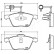 Brake Pad Set, disc brake PA-0952AF Japanparts, Thumbnail 2