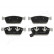 Brake Pad Set, disc brake PA-0953AF Japanparts