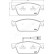 Brake Pad Set, disc brake PA-0953AF Japanparts, Thumbnail 2