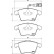 Brake Pad Set, disc brake PA-0954AF Japanparts, Thumbnail 2