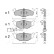 Brake Pad Set, disc brake PA-0955AF Japanparts, Thumbnail 2