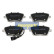 Brake Pad Set, disc brake PA-0956AF Japanparts