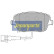 Brake Pad Set, disc brake PA-0956AF Japanparts, Thumbnail 2