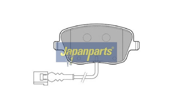Brake Pad Set, disc brake PA-0956AF Japanparts, Image 2