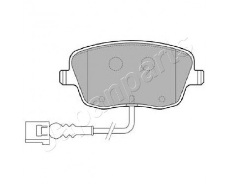 Brake Pad Set, disc brake PA-0956AF Japanparts, Image 2