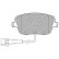 Brake Pad Set, disc brake PA-0956AF Japanparts, Thumbnail 2