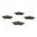 Brake Pad Set, disc brake PA-1002AF Japanparts