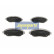 Brake Pad Set, disc brake PA-1004AF Japanparts