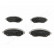 Brake Pad Set, disc brake PA-1004AF Japanparts