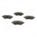 Brake Pad Set, disc brake PA-2024AF Japanparts