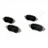 Brake Pad Set, disc brake PA-2024AF Japanparts, Thumbnail 3