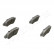 Brake Pad Set, disc brake PA-2024AF Japanparts, Thumbnail 4