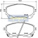 Brake pad set, disc brake PA-2027AF Japanparts, Thumbnail 2